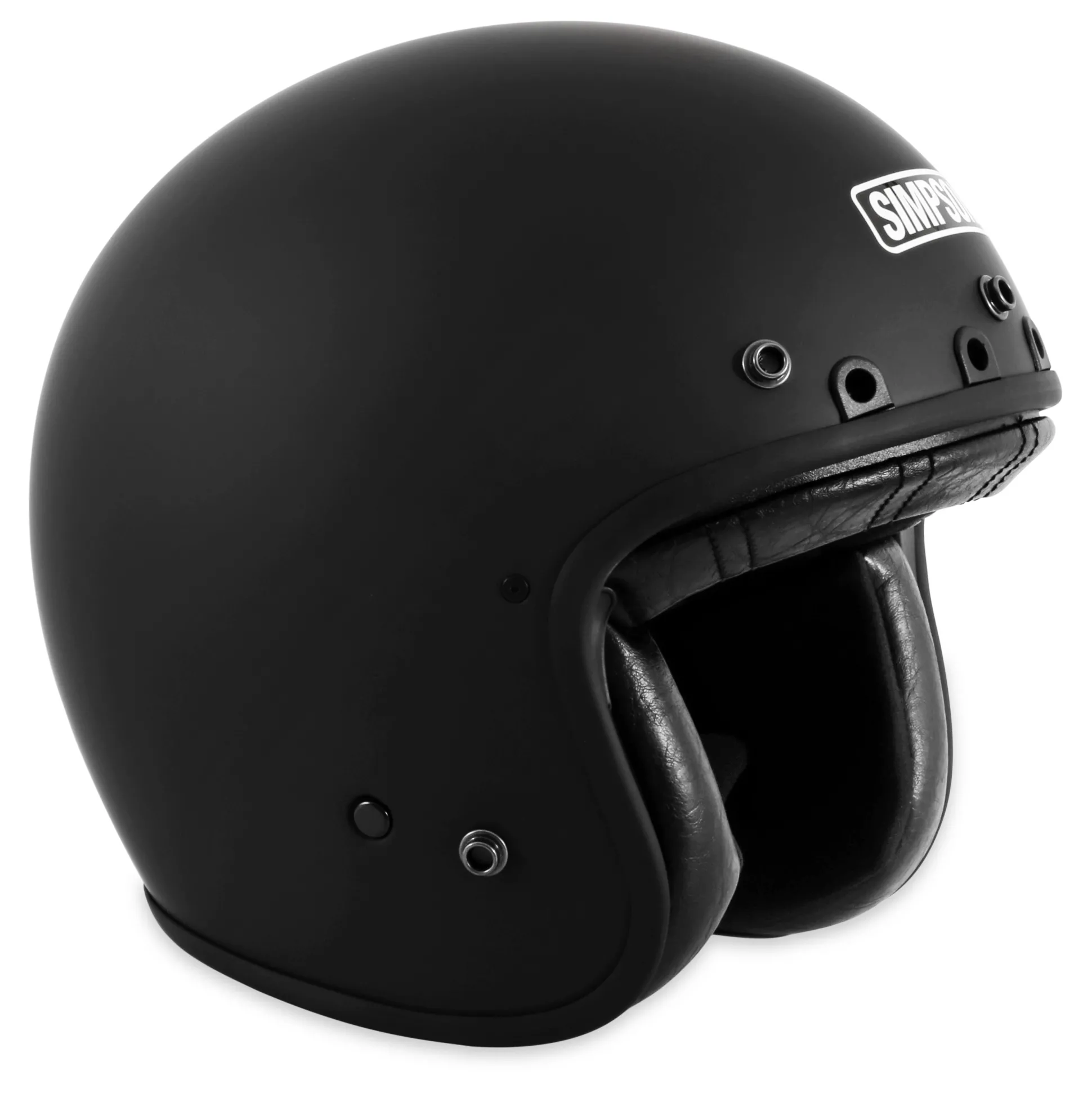 Chopper Helmet - Flat Black - Large