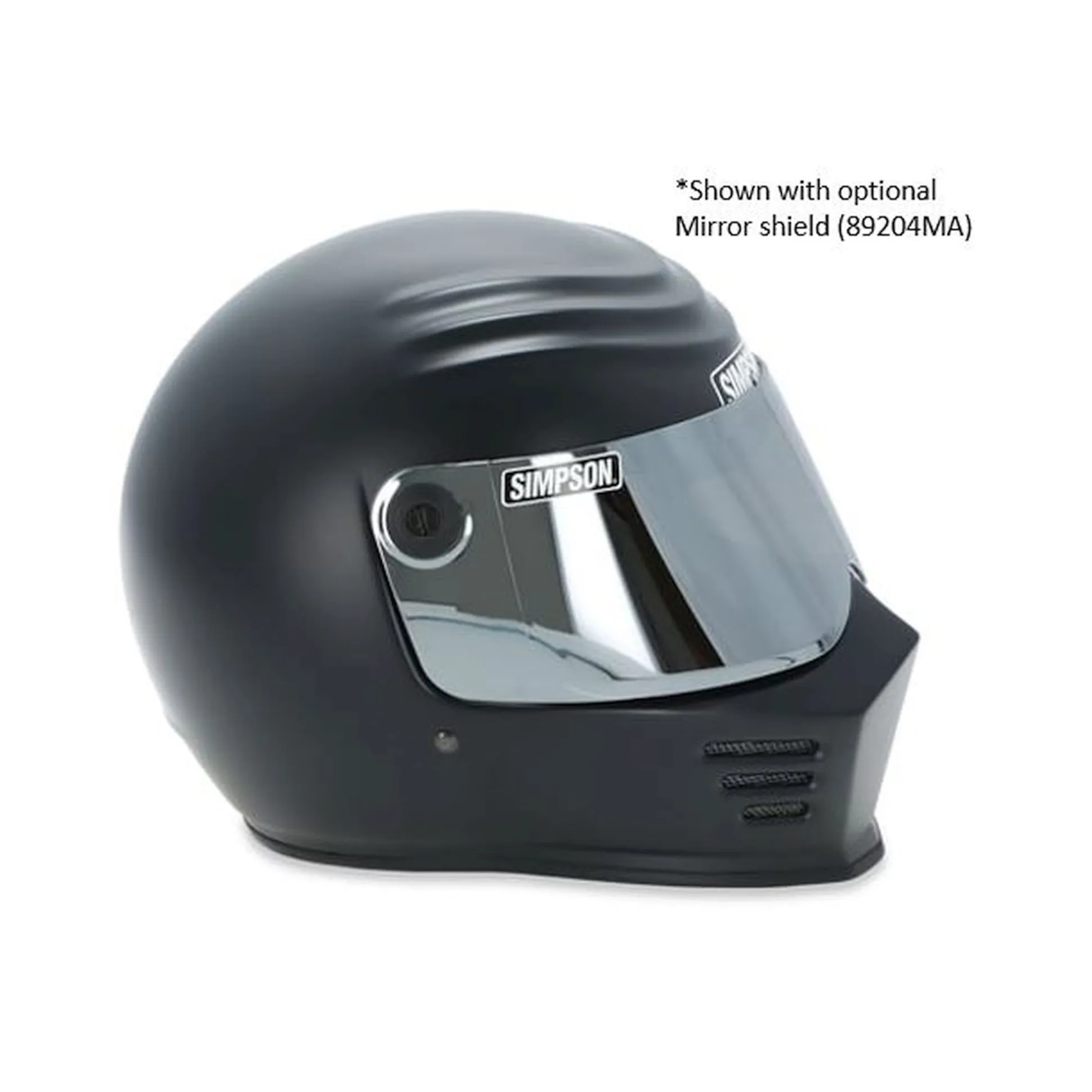Outlaw Bandit Helmet - Flat Black - Double Extra Large