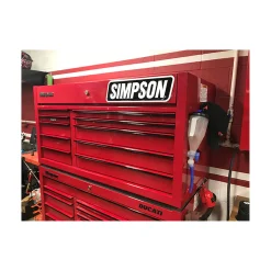 Simpson Racing Embossed Aluminum Simpson Sign