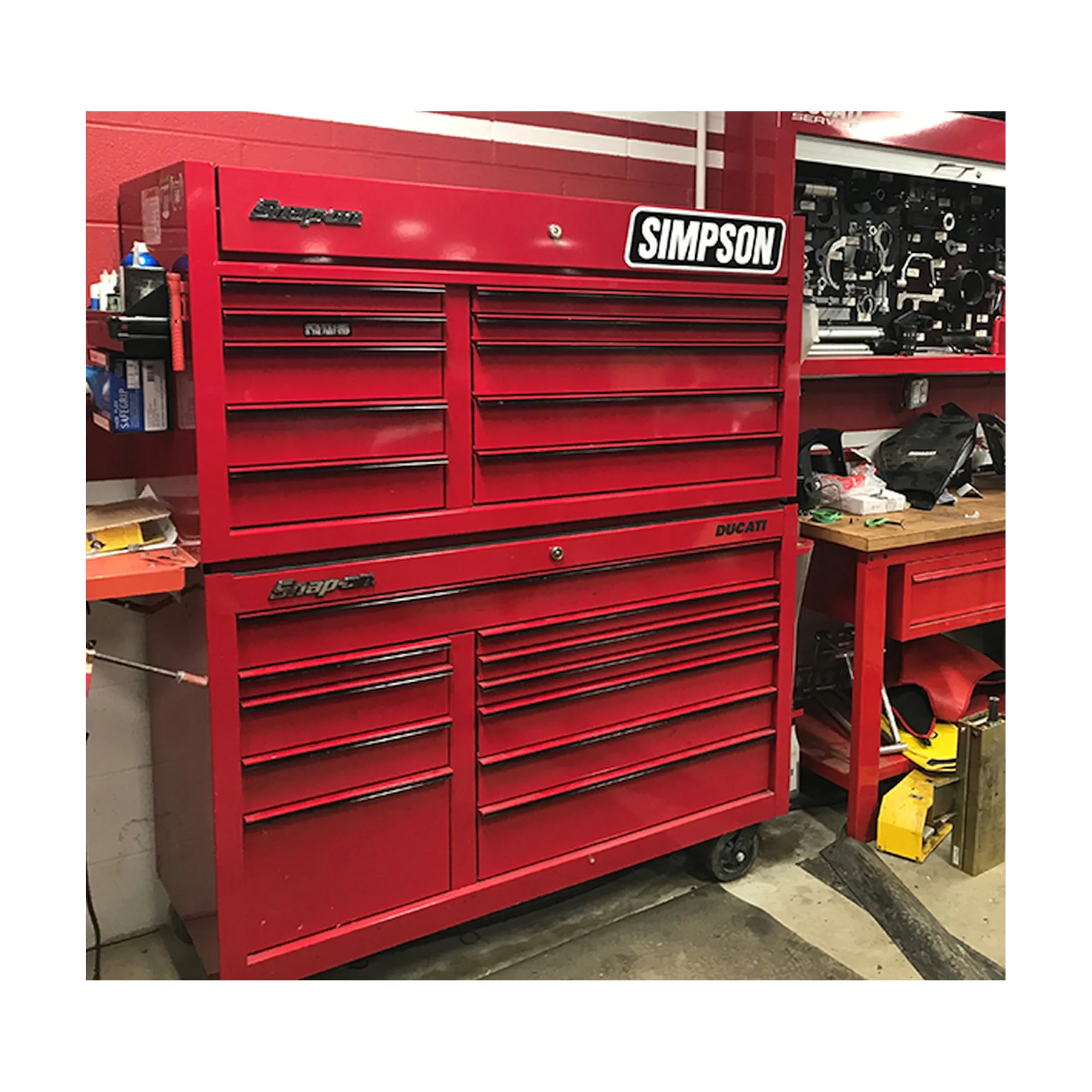 Simpson Racing Embossed Aluminum Simpson Sign